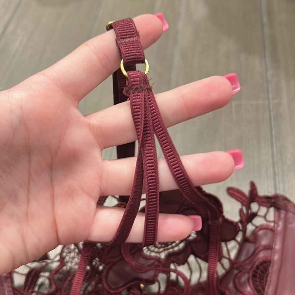 Ann Summers Faux Leather Bra - Picture 4 of 10